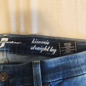 7 For All Mankind Kimmie Straight Jeans size 32
